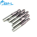 Herramienta de corte CNC BFL Fresa de carburo sólido Nariz End Mill Fresa